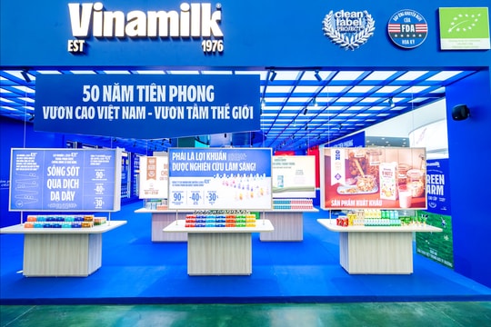 Vinamilk tạo điểm nhấn tại Triển lãm thành tựu đất nước 80 năm Vinamilk tạo điểm nhấn tại Triển lãm thành tựu đất nước 80 năm