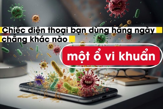 Chiếc điện thoại bạn dùng hằng ngày chẳng khác nào một ổ vi khuẩn