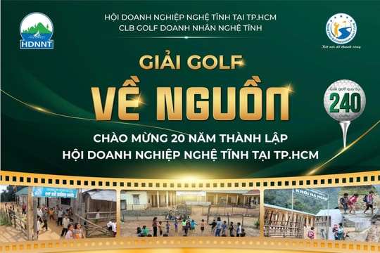 Giải Golf “Về nguồn” lần IV: Gắn kết doanh nhân, tri ân quê hương Nghệ Tĩnh Giải Golf “Về nguồn” lần IV: Gắn kết doanh nhân, tri ân quê hương Nghệ Tĩnh