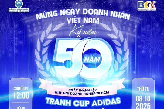 HUBA tổ chức Giải Golf kỷ niệm 50 năm thành lập và chào mừng Ngày Doanh nhân Việt Nam