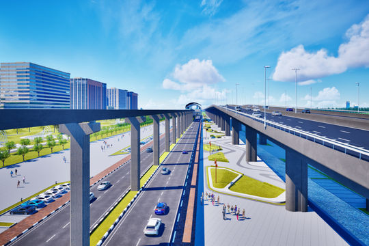 Liên danh Đèo Cả - Văn Phú kiến nghị xây dựng tuyến monorail dọc sông Hồng