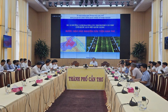 TP. Cần Thơ chuẩn bị phương án đầu tư tuyến vành đai phía Tây giai đoạn 2025 - 2030 TP. Cần Thơ chuẩn bị phương án đầu tư tuyến vành đai phía Tây giai đoạn 2025 - 2030