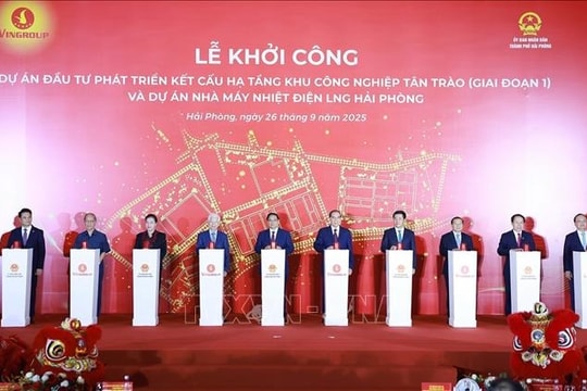 Hải Phòng khởi công khu công nghiệp và nhà máy nhiệt điện LNG lớn nhất Việt Nam
