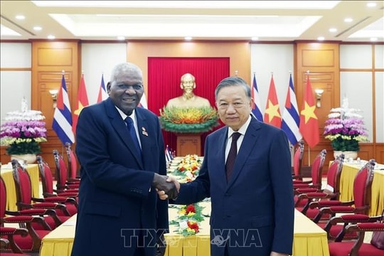Tổng Bí thư Tô Lâm tiếp Chủ tịch Quốc hội Cuba Esteban Lazo Hernández Tổng Bí thư Tô Lâm tiếp Chủ tịch Quốc hội Cuba Esteban Lazo Hernández
