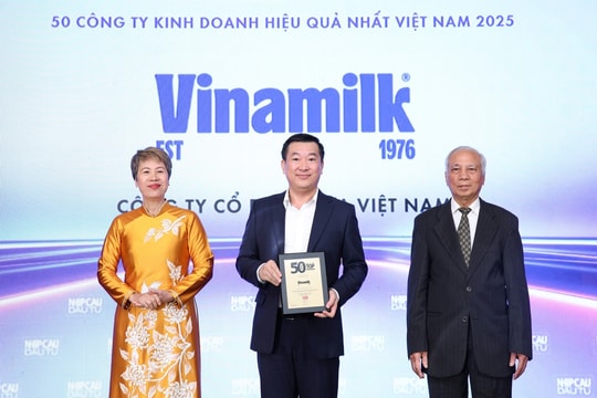 Vinamilk tiếp tục là một trong 50 công ty kinh doanh hiệu quả nhất Việt Nam Vinamilk tiếp tục là một trong 50 công ty kinh doanh hiệu quả nhất Việt Nam