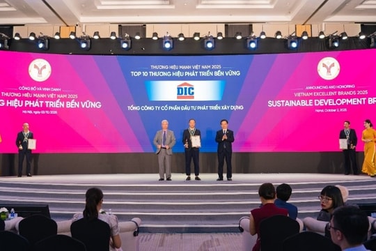 Tập đoàn DIC nhận danh hiệu Top 10 thương hiệu phát triển bền vững năm 2025 Tập đoàn DIC nhận danh hiệu Top 10 thương hiệu phát triển bền vững năm 2025
