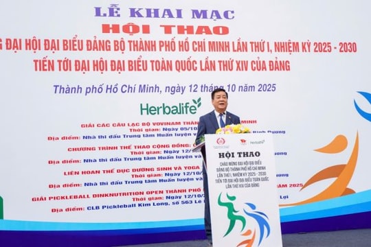 Sôi nổi Hội thao chào mừng Đại hội đại biểu Đảng bộ TP.HCM lần thứ I, nhiệm kỳ 2025-2030, tiến tới Đại hội đại biểu toàn quốc lần thứ XIV của Đảng