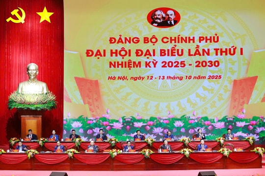 Đại hội đại biểu Đảng bộ Chính phủ lần thứ I, nhiệm kỳ 2025 - 2030 họp phiên trù bị