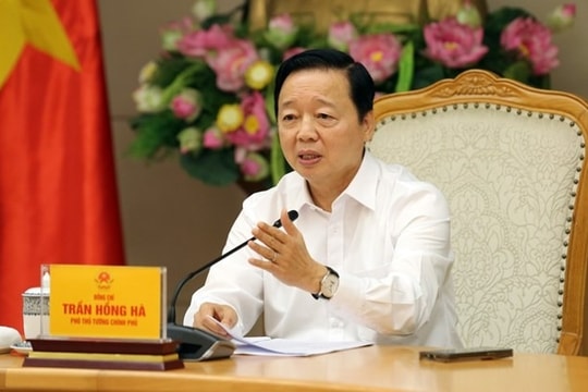 Phó Thủ tướng Trần Hồng Hà: Cơ sở dữ liệu đất đai phải trở thành công cụ quản lý hiện đại, minh bạch Phó Thủ tướng Trần Hồng Hà: Cơ sở dữ liệu đất đai phải trở thành công cụ quản lý hiện đại, minh bạch