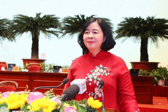 Bà Bùi Thị Minh Hoài tái đắc cử Bí thư Thành ủy Hà Nội nhiệm kỳ 2025 - 2030 Bà Bùi Thị Minh Hoài tái đắc cử Bí thư Thành ủy Hà Nội nhiệm kỳ 2025 - 2030