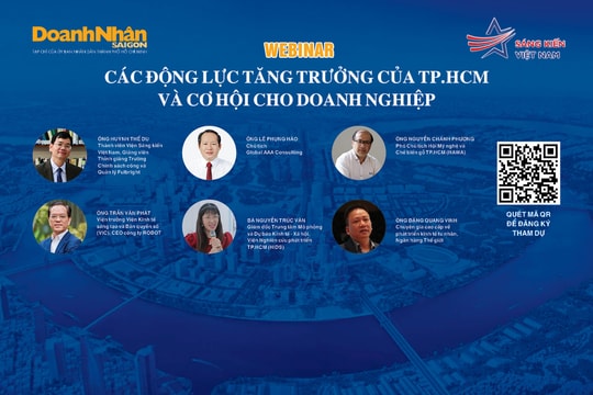 Mời tham dự webinar "Các động lực tăng trưởng của TP.HCM và cơ hội cho doanh nghiệp" Mời tham dự webinar "Các động lực tăng trưởng của TP.HCM và cơ hội cho doanh nghiệp"