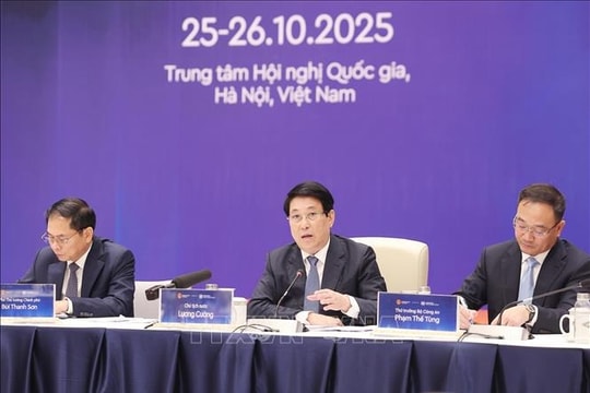 Chủ tịch nước Lương Cường kiểm tra tổng duyệt Lễ mở ký Công ước Hà Nội Chủ tịch nước Lương Cường kiểm tra tổng duyệt Lễ mở ký Công ước Hà Nội