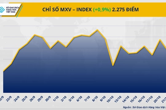 Thị trường hàng hóa phục hồi, MXV-Index bật tăng gần 1% Thị trường hàng hóa phục hồi, MXV-Index bật tăng gần 1%