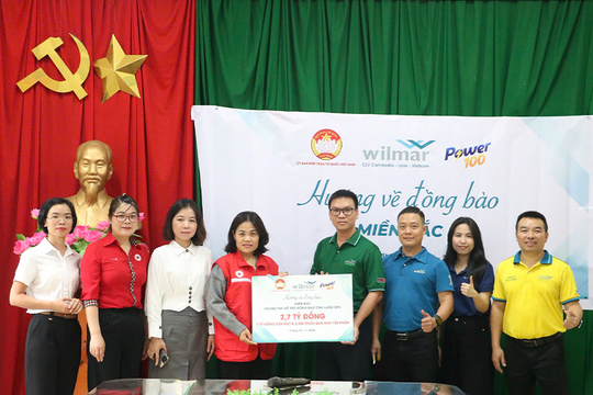 Tập đoàn Wilmar CLV trao tặng 15 tỷ đồng hỗ trợ người dân  khắc phục hậu quả sau bão lũ