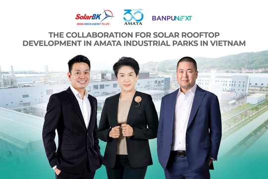 SolarBK, Banpu NEXT và Amata VN bắt tay phát triển 227 MW điện mặt trời mái nhà