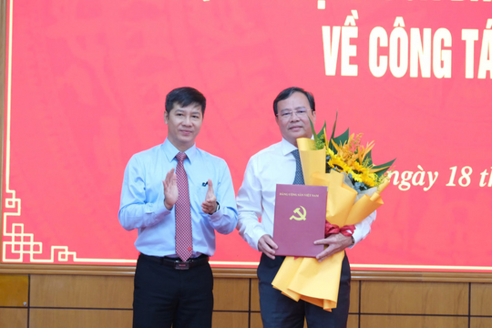 Ông Lê Văn Hẳn được điều động, chỉ định giữ chức Phó bí thư Tỉnh ủy Tây Ninh