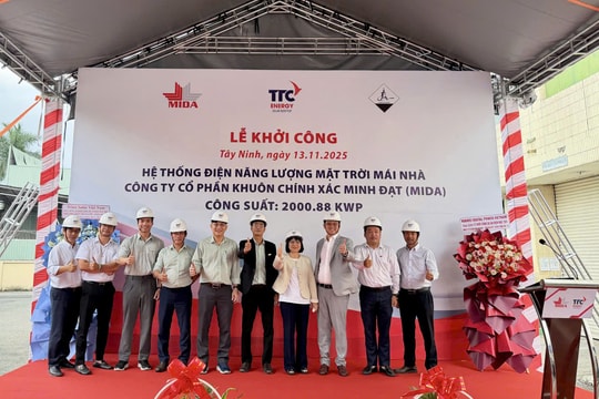 MIDA triển khai hệ thống điện mặt trời 2.000,88 kWp