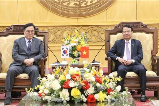 Chủ tịch Quốc hội Hàn Quốc làm việc tại Ninh Bình, thúc đẩy hợp tác đầu tư song phương