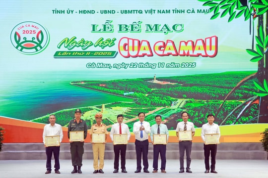 Ngày hội Cua Cà Mau 2025: Đòn bẩy quảng bá kinh tế biển và du lịch địa phương