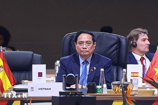 Thủ tướng Phạm Minh Chính nêu giải pháp thúc đẩy tăng trưởng bền vững tại Hội nghị Thượng đỉnh G20