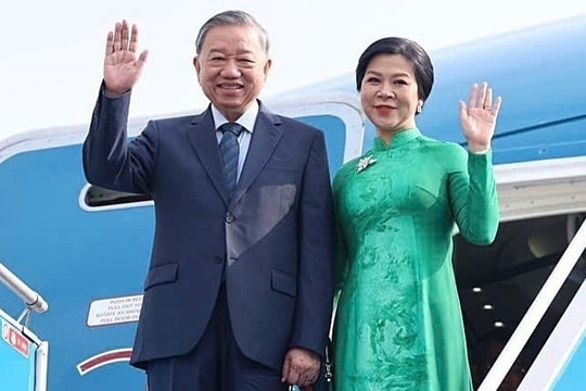 Tổng Bí thư Tô Lâm và Phu nhân lên đường thăm cấp Nhà nước tới Lào