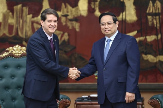 Thủ tướng Phạm Minh Chính tiếp Chủ tịch Hãng Thông tấn Prensa Latina (Cuba)