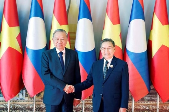 Tổng Bí thư đề xuất các biện pháp tăng cường quan hệ giữa Quốc hội Việt Nam và Lào