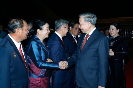Tổng Bí thư Tô Lâm và Phu nhân kết thúc tốt đẹp chuyến thăm cấp Nhà nước tới Lào