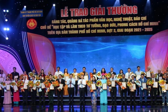 Tôn vinh các tác phẩm văn học, nghệ thuật, báo chí lan tỏa giá trị tư tưởng, đạo đức, phong cách Hồ Chí Minh