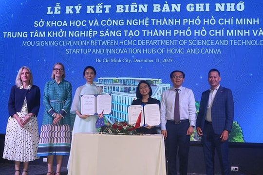 TP.HCM ký kết hợp tác chiến lược với kỳ lân công nghệ Canva, thúc đẩy phát triển năng lực sáng tạo số