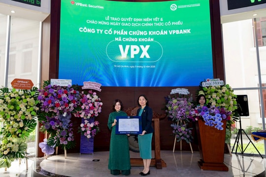 1,875 tỷ cổ phiếu VPX đã niêm yết trên HoSE
