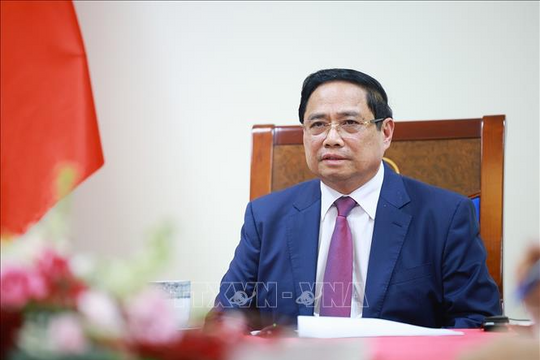 Thủ tướng Chính Phủ Phạm Minh Chính điện đàm với Thủ tướng Malaysia
