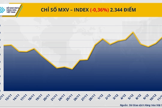 Áp lực bán gia tăng, thị trường hàng hóa tiếp tục điều chỉnh