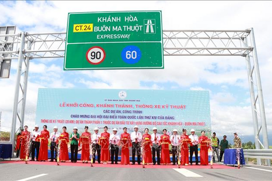 Cao tốc Khánh Hòa - Buôn Ma Thuột chính thức thông xe kỹ thuật