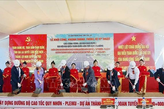 Khởi công cao tốc Quy Nhơn - Pleiku, mở trục kết nối chiến lược Đông - Tây