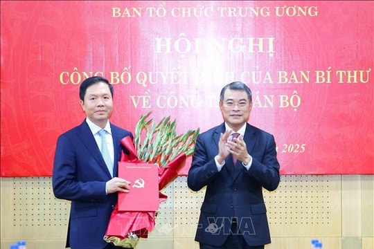 Ban Tổ chức Trung ương công bố quyết định của Ban Bí thư về công tác cán bộ