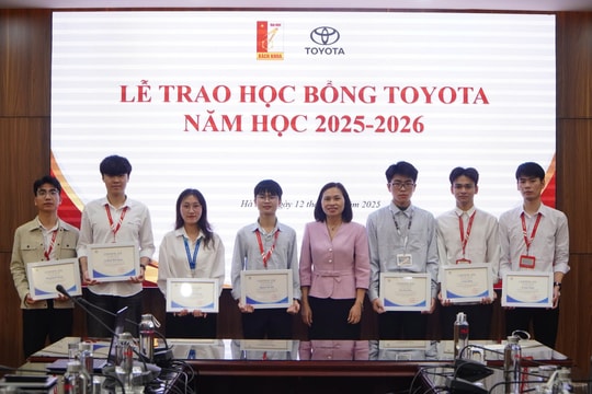 Toyota trao tặng 123 suất học bổng cho sinh viên