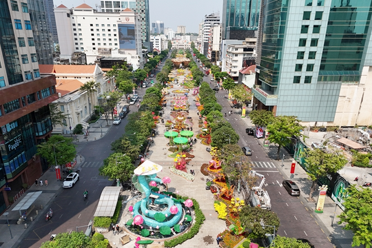 TP.HCM tổ chức Đường hoa Nguyễn Huệ Tết 2026 trong 8 ngày