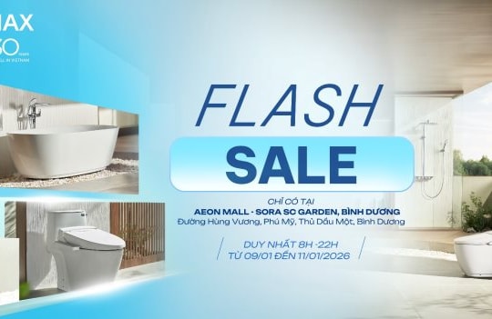 INAX kỷ niệm 30 năm tại Việt Nam với chương trình Flash Sale đặc biệt