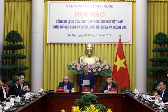 Công bố Lệnh của Chủ tịch nước về 12 luật kinh tế với nhiều quy định mới quan trọng