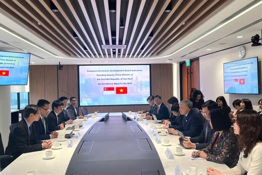 Thúc đẩy hợp tác phát triển trung tâm tài chính Việt Nam - Singapore