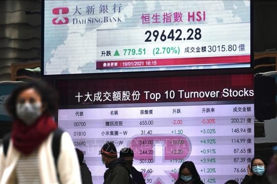 Sắc xanh lan tỏa trên các thị trường chứng khoán châu Á