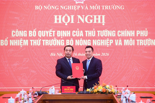 Ông Đặng Ngọc Điệp làm Thứ trưởng Bộ Nông nghiệp và Môi trường