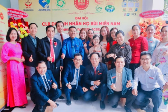 Đại hội CLB Doanh nhân Họ Bùi Miền Nam nhiệm kỳ 2025 - 2028: Củng cố nền tảng, hướng tới phát triển bền vững