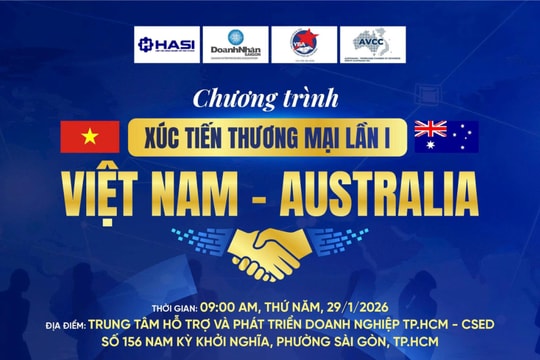 Sắp diễn ra sự kiện kết nối doanh nghiệp Việt Nam và bang Nam Úc