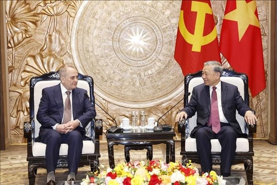 Tổng Bí thư Tô Lâm tiếp Đoàn đại biểu Đảng Azerbaijan Mới