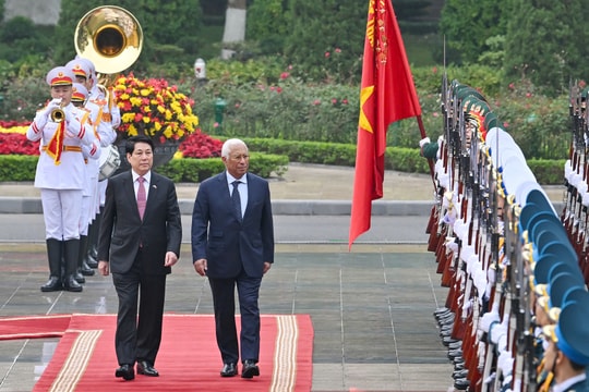 Chủ tịch nước Lương Cường chủ trì lễ đón chính thức Chủ tịch Hội đồng châu Âu