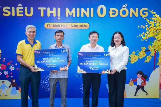 Siêu thị mini 0 đồng hỗ trợ 15.000 người dân khó khăn dịp Tết 2026