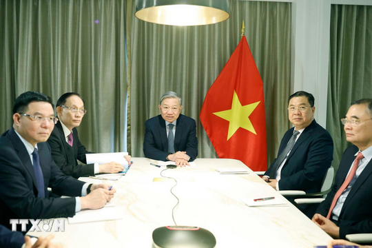 Tổng Bí thư Tô Lâm điện đàm với các Thượng nghị sĩ Mỹ