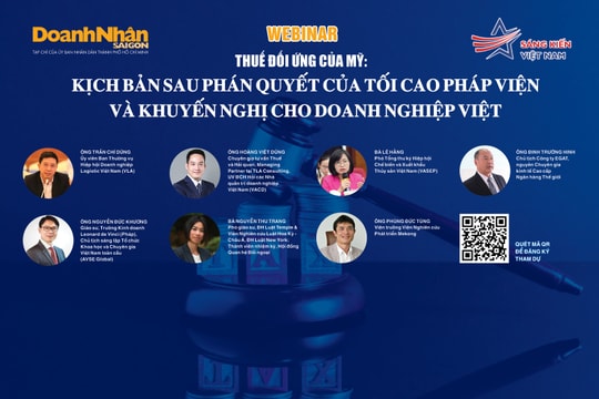 Mời tham dự webinar "Thuế đối ứng của Mỹ: Kịch bản sau phán quyết của Tối cao Pháp viện và khuyến nghị cho doanh nghiệp Việt"